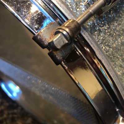 Gretsch Dixieland 5.5 x 14 3 ply Snare Late 50's - Silver Sparkle image 16