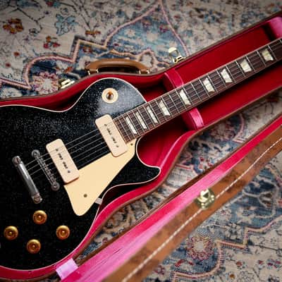 2025 Gibson Custom Shop Les Paul 56' Murphy Lab Ultra Light Aged Black Sparkle image 9