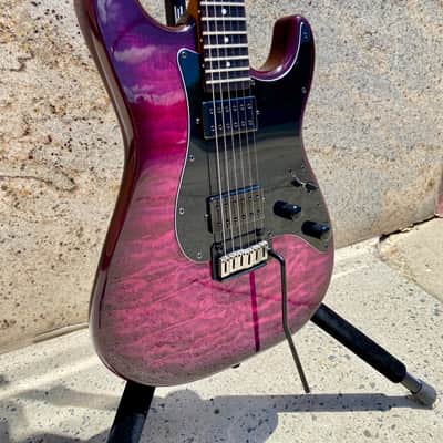 Schecter Traditional Pro Transparent Purple Burst Factory 2nd image 1