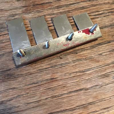 Vintage 1960s Fender Mustang Bass mute w/screws image 2