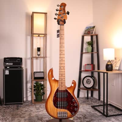 MusicMan Stingray Special HH 5 strings - Roasted Flamed Maple Fingerboard, Hot Honey image 15