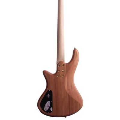 Schecter Stiletto Custom 4 String Bass Natural image 5