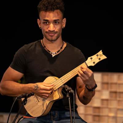 Ortega RUNAB-CC Bamboo Series Solid Bamboo Top & Neck 4-String Concert Acoustic-Electric Ukulele w/Gig Bag image 16