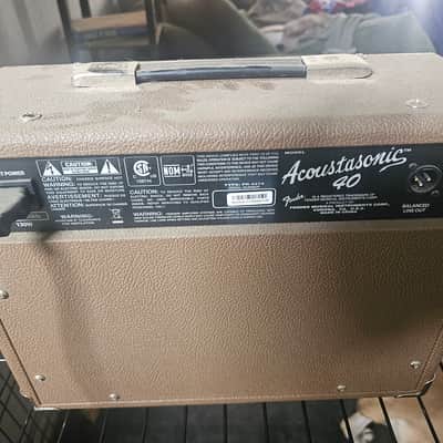 Fender Accoustic amp for sale Accoustonic 40 2020's - BROWN image 1