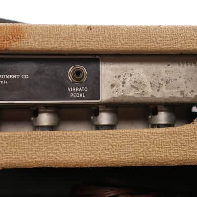 1961 Fender Bandmaster 6G7-A Piggyback Head and Cab - Blonde Tolex image 7