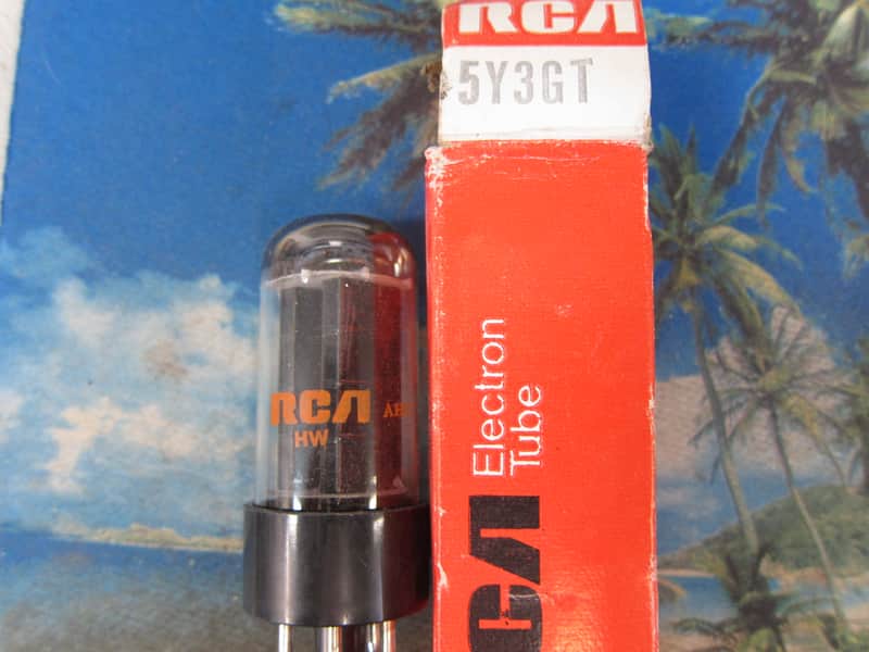 Vintage NOS NEW RCA 5Y3GT Rectifier Tube, USA, 1960s, Box, Ex Performance 1960s Clear image 1