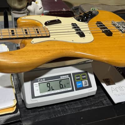 Fender Jazz Bass 1973 - beautiful Natural Ash finish w/a 4-Bolt Black/Bound Maple Neck ! image 10