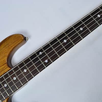 G&L L-2500 USA Custom 5 String Monkey Pod Bass in Natural Satin image 7