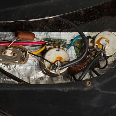 Danelectro U-2 Frankenstein Solid Body Electric Guitar (1959/1964), black gig bag case. image 10