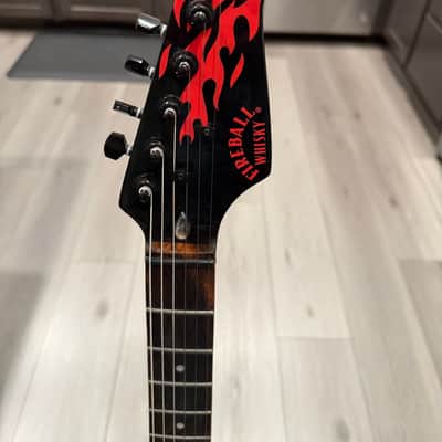 Fireball whiskey Stratocaster Strat 2010 - Black image 6