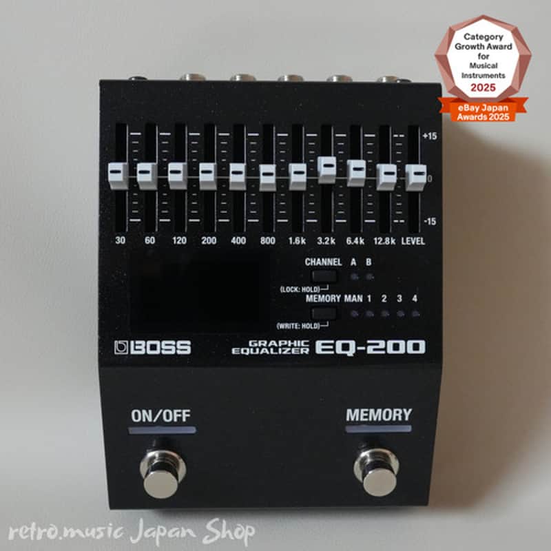 Boss EQ-200 Equalizer 2019 - Present - Black image 1