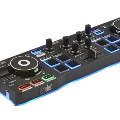 Hercules DJControl Starlight | 2-Deck USB Controller with RGB Pads | Serato DJ Lite Included image 1