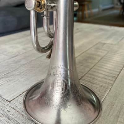 Antique Cornet “Omnia Vincent” New York Retailer Silver Plate c.1890s — Player Restorable image 1