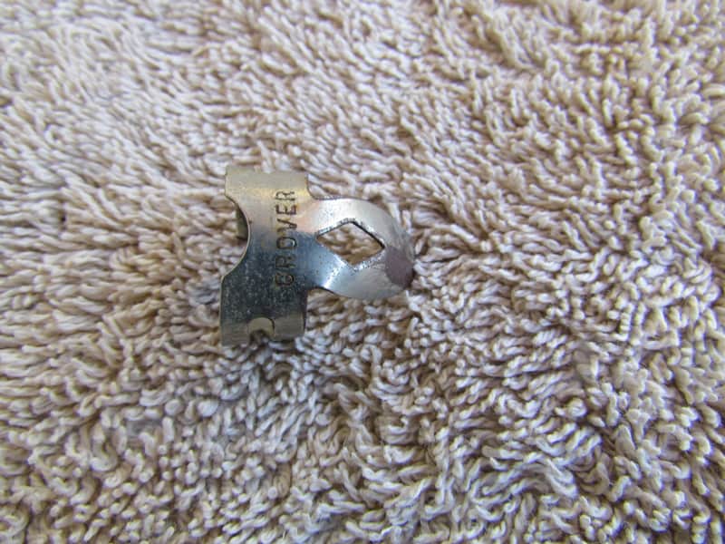 Vintage Grover Fingerpick 50's? Era Grover Metal Fingerpick Cool Vintage Fingerpick image 1