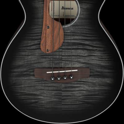 Ibanez AEGB25ETKH Acoustic Electric Bass - Transparent Black Sunburst High Gloss (AEGB25ETKH) image 14
