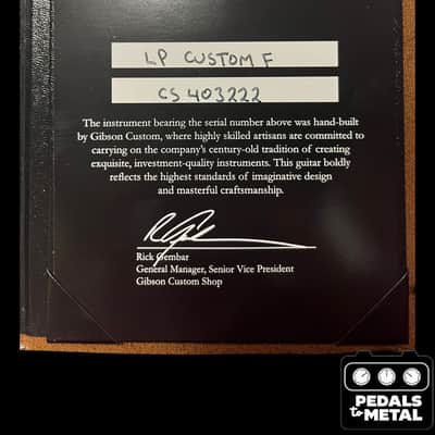 2014 Gibson Les Paul Custom F - 8.21lbs - x16256 image 17