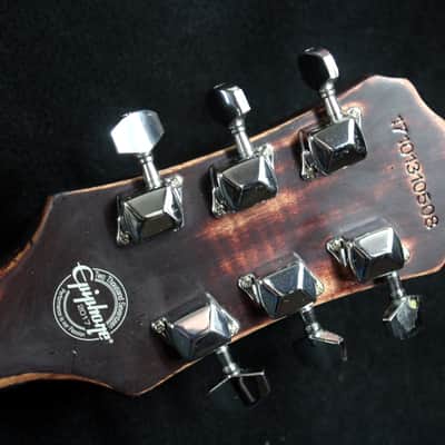 Custom Painted and Upgraded Epiphone Les Paul SL - Aged and Worn With Graphics image 20