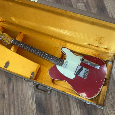 Fender Masterbuilt Yuriy Shishkov Telecaster 2009 - Heavy Relic Dakota Red image 2