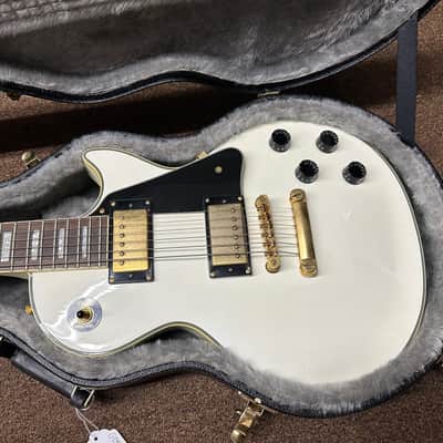 Used Epiphone Les Paul Custom Electric Guitar - Alpine White Vintage 2007 w/ Hard Case image 2