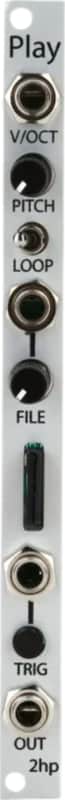 2hp Play Sample Player Eurorack Synth Module, Silver image 1