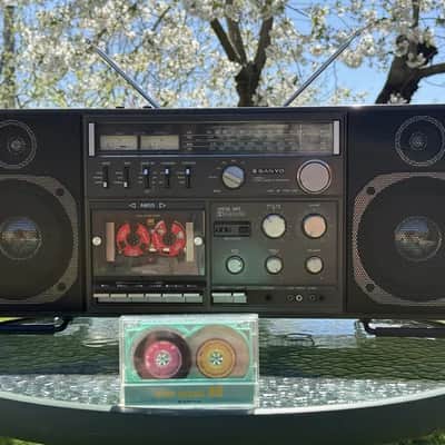 Sanyo M 9998LU Rare Vintage Cassette Boombox Getto blaster Serviced Warranty image 10
