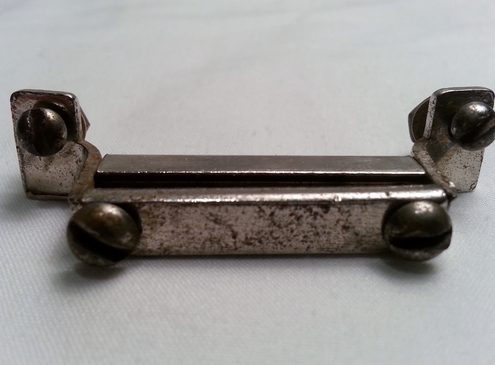 Gretsch Nickel Snare Drum Butt Plate 1 7/8" Vintage USA Round Badge RB 30s/40s* — main photograph