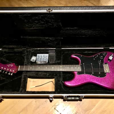 Moollon Stratocaster Purple Sparkle Matching Headstock 2015 - RARE !! image 3