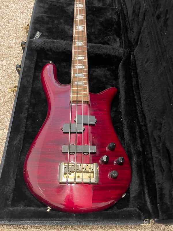 Spector NS-4CR owned by PJ Farley , Trixter, Fozzy, etc ? - Red wine quilted image 1