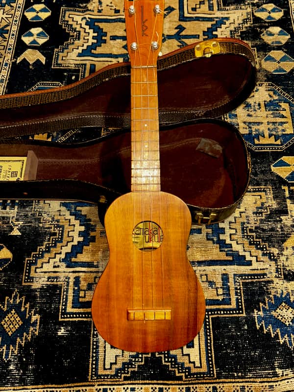 1950s/1960s Kamaka Hawaiian Koa Gold Label Soprano image 1