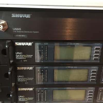 Shure UR4D UHF-R Wireless microphone receiver with B58 handheld transmitter pair image 1