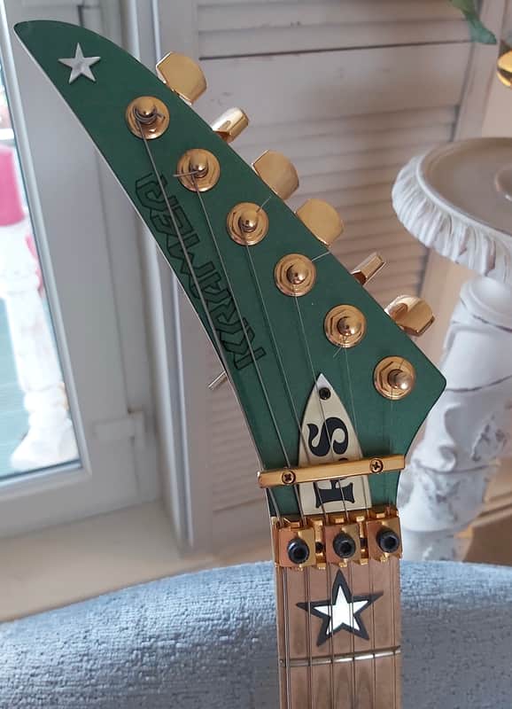 Bon Jovi - Richie Sambora owned 1987 Custom Kramer Custom Pacer 1987 Champagne Flip / Flop Flamed image 1