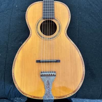 Lovely Lyon & Healy spruce top, oak-bodied parlor guitar circa 1908 image 5