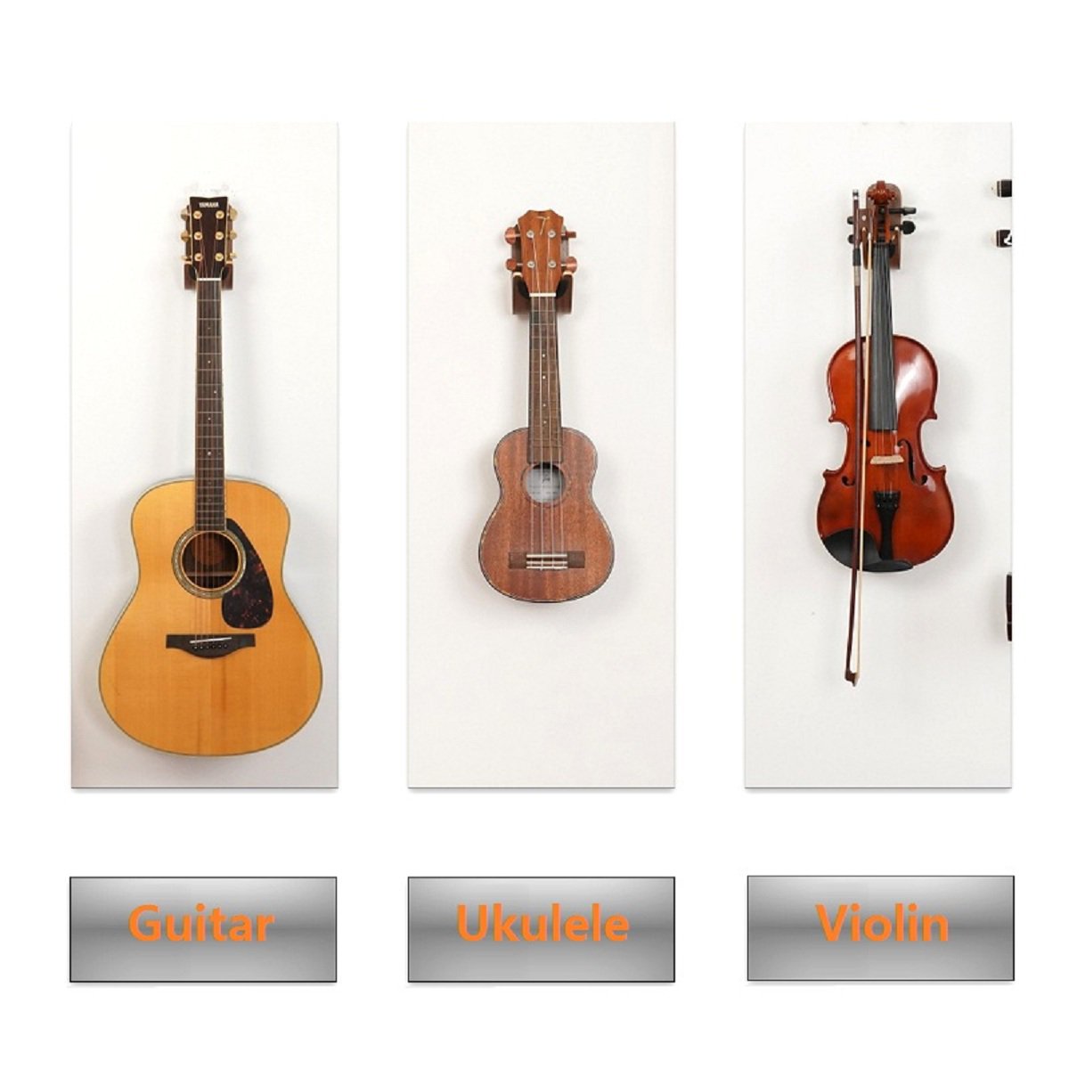 OEM Violin Wall Mount Hanger Holder Bracket Hook Wood Stand Display Stand photo 2