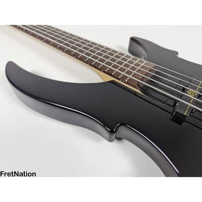 Warwick RockBass Vampyre 5-String Bass Solid Black MEC Active 2-Band 9.72 Pounds RB D 561288-21 image 8