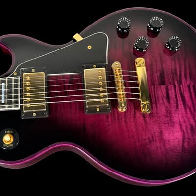 2016 Gibson Les Paul Custom Figured Custom Shop Flame Top ~ Purple Widow image 2