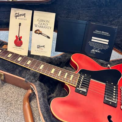 Gibson Memphis ES-335 Block 2015 - Satin Faded Cherry image 10