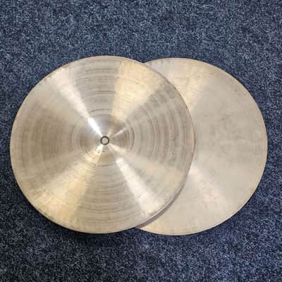 Hi-Hat Cymbals 14" Paiste 2002 Vintage Black Label USED! RKLAB230426 image 3