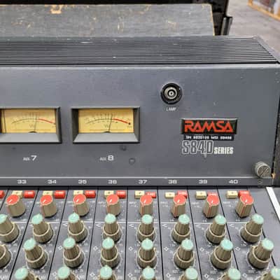 Ramsa Model S840 40 channel live sound mixer with power supply and roadcase - Gray image 7