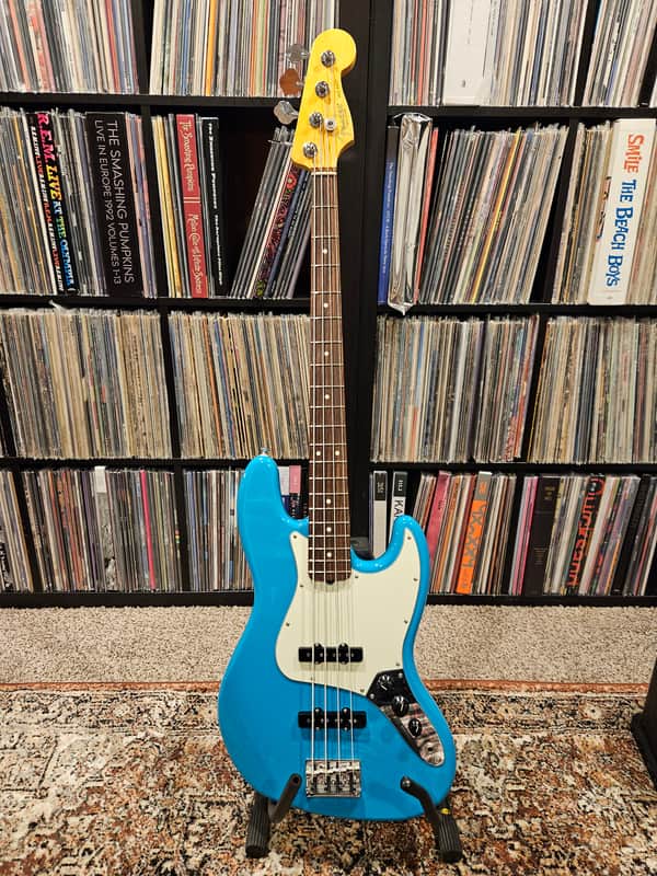 Fender American Professional II Jazz Bass with Rosewood Fretboard 2021 Miami Blue image 1