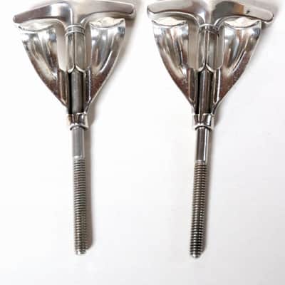 Ludwig Bass Drum Tuning Rod and Claw, Nickel Finish - 1950's image 5