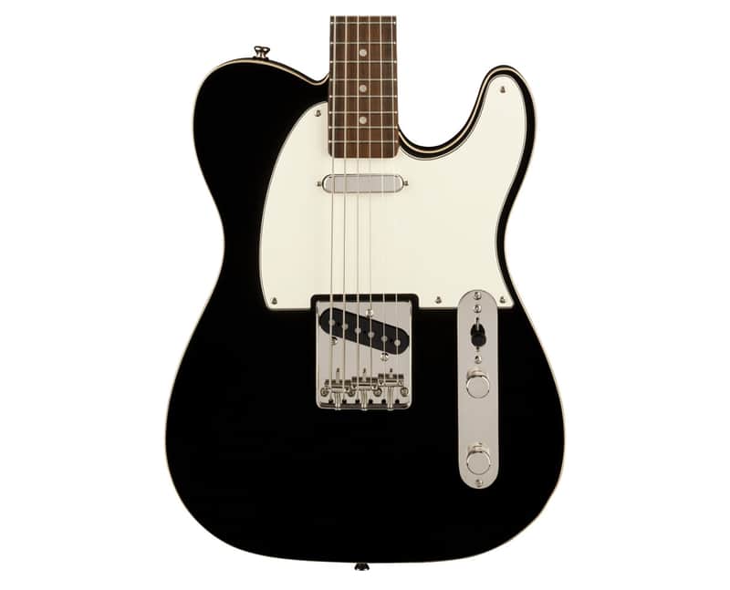 Used Squier Classic Vibe Baritone Custom Telecaster - Black w/ Laurel FB image 1