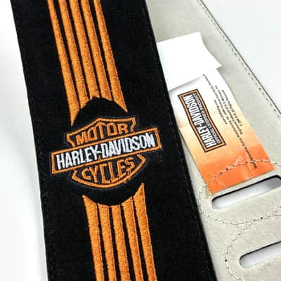 Harley Davidson HD-S007 Suede Guitar Strap – NOS 2005 image 1