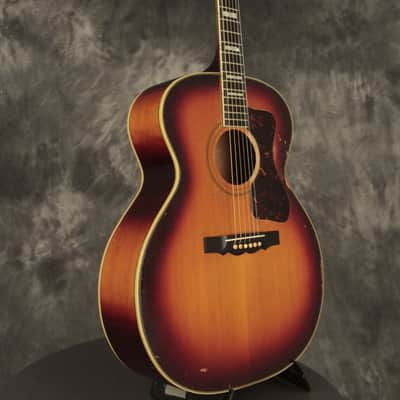original 1965 Guild F-50 Navarre flattop Sunburst image 8