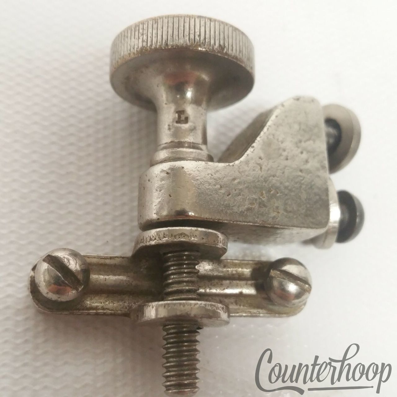 Ludwig Snare Drum Strainer Nickel 7/16"Marching Parade Vintage 20s USA Tensioner — main photograph