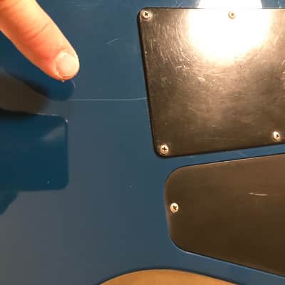 Charvel  (Jackson) CX 692  1992  MIJ - Blue - Dimarzio DP159 FBK Evolution bridge image 18