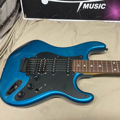 Kramer USA Pacer Deluxe Guitar R2 nut 1980s Blue image 2