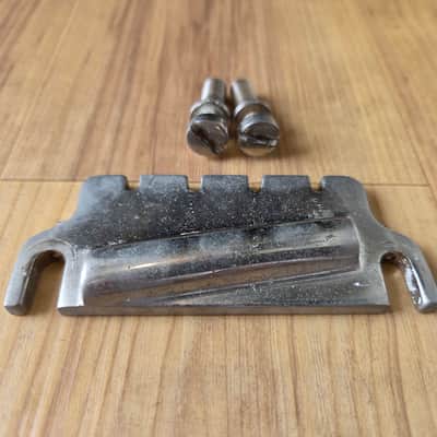 Vintage Early 1960's Gibson EB Bass Guitar Nickel Bridge w/ Studs! image 3