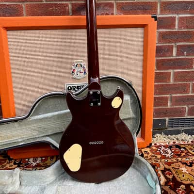 Vintage 1980s Hondo Professional Series Japan H-1010 Walnut Electric Guitar OHSC image 11