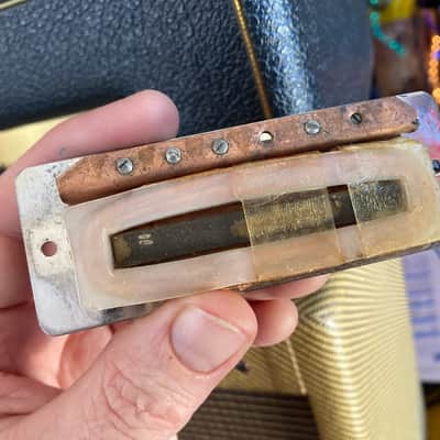 MIJ Vintage Gold Foil Pickup 1960s - Chrome Gold image 5