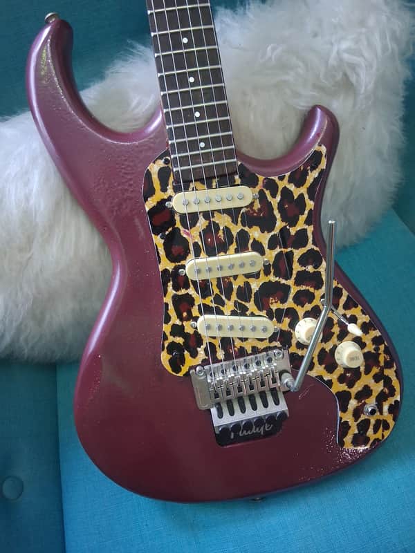 Rescued and Upgraded 1986 Aria Pro II RS Series - Metallic Plum w/Leopard pickguard image 1